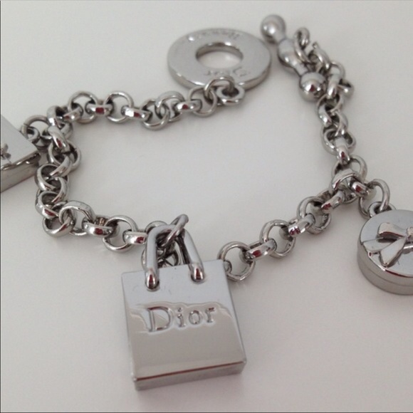 Dior Accessories - Dior Beauty Silver Charm Bracelet